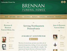 Tablet Screenshot of brennanfuneralhomes.com